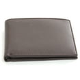 thumbnail image 3 of Men's Double Bill Leather Bifold 6 Credit Card 2 Id Windows Brown Wallet 4.5 x 3.5 inches, 3 of 3