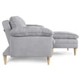 thumbnail image 4 of Sofá Cama Makora Remmy Gris Claro Velvet Memory Foam con Respaldo Reclinable, 4 of 8