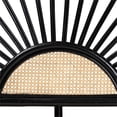 thumbnail image 5 of Baxton Studio Perenna Two-Tone Black and Brown Rattan King Standalone Headboard, 5 of 8