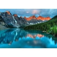 thumbnail image 2 of Wall26 - Tranquil Mountain Lake - Landscape - Wall Mural, Removable Sticker, Home Decor - 66x96 inches, 2 of 5