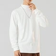 thumbnail image 6 of fatyb Mens Thermal Mock Neck Shirts Long Sleeve Warm Undershirts Soft Casual Lightweight Pullover Tops, 6 of 7