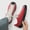 Red, variant on Men's Korean Streetwear Sneakers - Upper & PVC Sole Low-Top Slip-On Shoes, Sole Suitable for Schoolboy Style, Casual Outdoor Wear, - Solid Color Sneaker for Urban Fashion (No Maintenance Design)