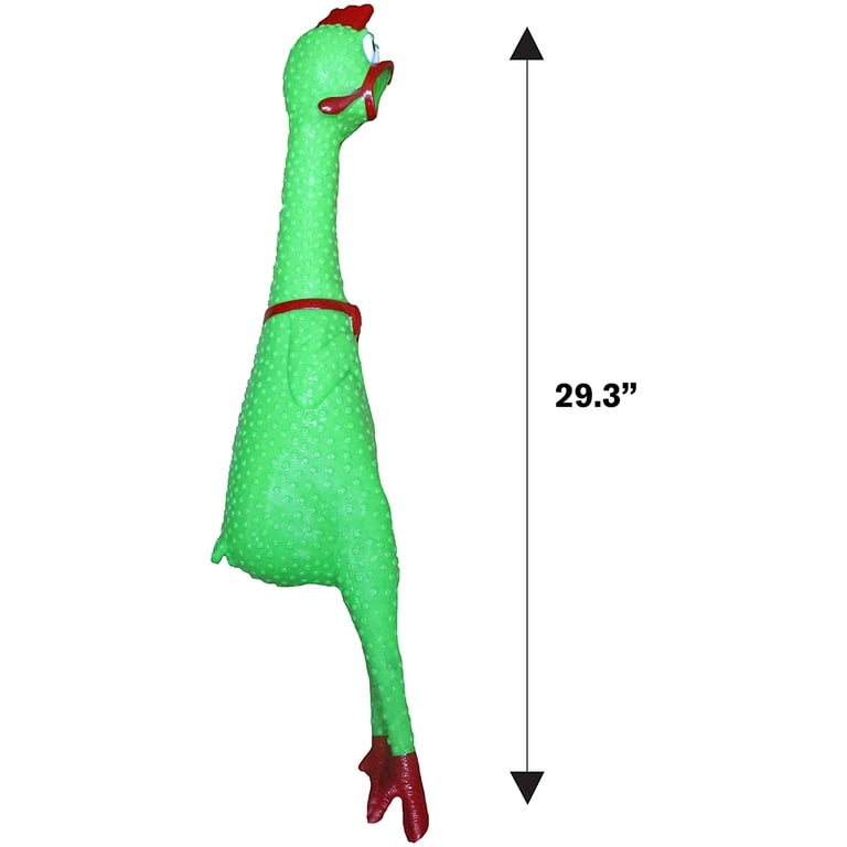 Animolds 29 Inch Giant Squeaky Rubber Chicken - Loud Noise Maker