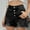 Black, variant on ZZwxWA Womens Ripped Jeans Shorts Oversized High Waist Patched Jeans Wide Leg Bermuda Shorts Y2K Hip Hop Springy Denim Shorts