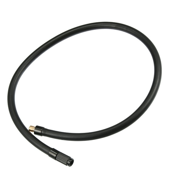 Unique Bargains 60cm Threaded Tire Inflator Extension Hose Chuck Adapter Tire Valve Connect Pipe for Car Copper Rubber