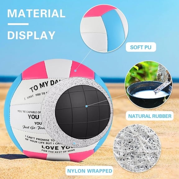 Personalized Engraved Volleyball for Girls - Ideal Birthday Gift from Parents