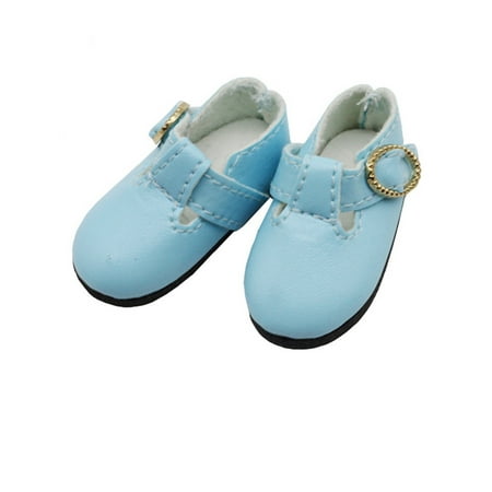 

LIWEN Delicate Craft Baby Doll Shoes Premium T-strap Buckle Fashion Girl Doll Sandal for Kids