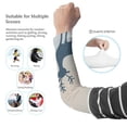 thumbnail image 3 of Snowman Christmas Tree Elk Cooling Arm Sleeves For Men & Women Sunscreen Arm Cover For Gardening Outdoors, 3 of 5