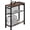 Rustic Brown, variant on Side Table for Small Spaces, Narrow End Table with Magazine Holder, 2 in 1 Design Slim Side Table, Skinny Nightstand for Living Room Bedroom, Thin Side Magazine Table, White