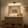 thumbnail image 5 of ACROMA Modern Farmhouse 6-light Black Bathroom Vanity Lights with UL Certified - 44'', 5 of 5