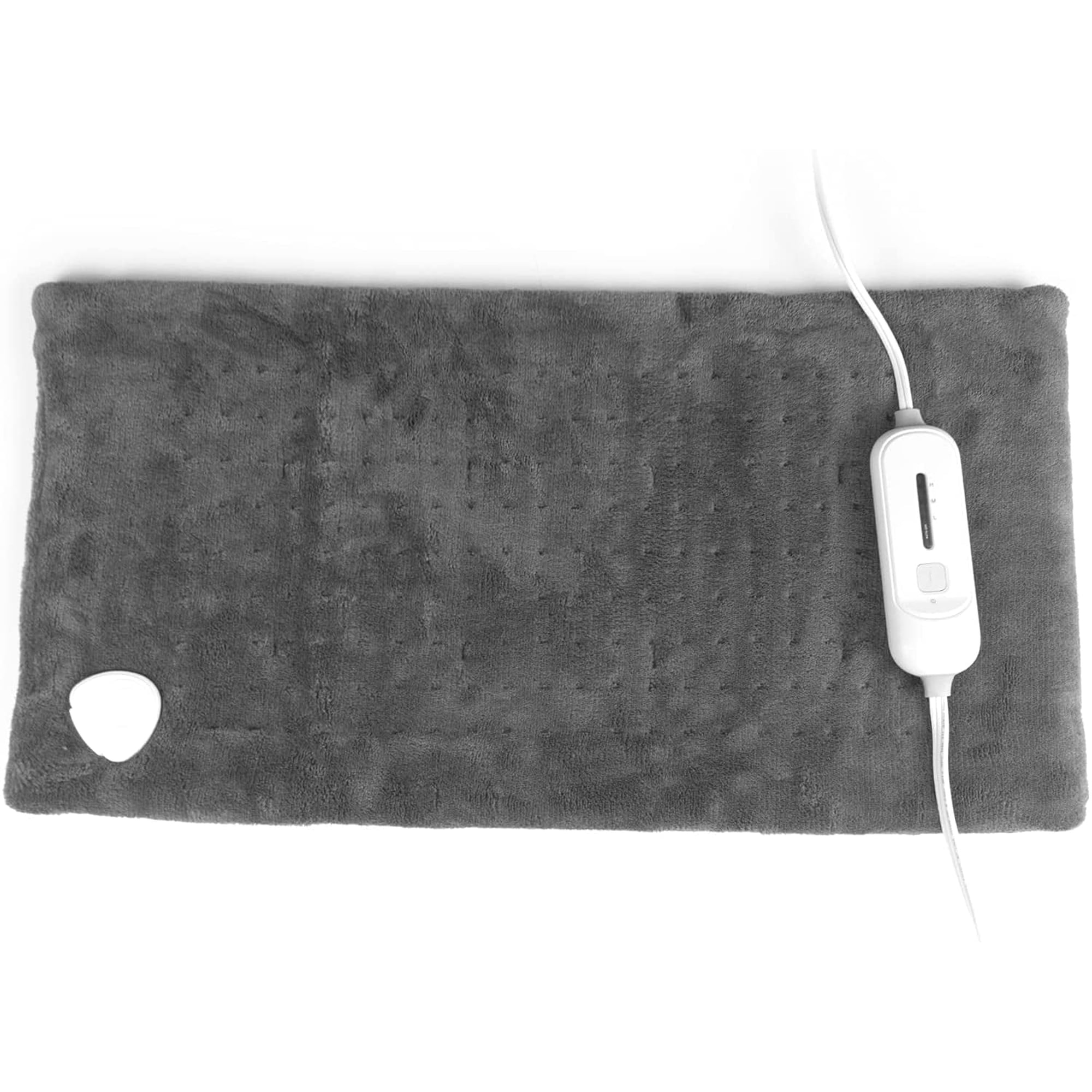 Electric Heating Pad 12"x24" for Back Pain Relief, Fast Heating Shoulder Wrap with 3 Heat Settings, 9' Cord, Moist Heating Option (Gray) - Dr Relief / SUNAID