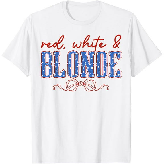 DOPASHIRT Red White And Blonde Western Country Cowgirl 4Th Of July T-Shirt Unisex S-5XL Hot Trending Shirt, Vintage Birthday Gift
