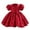 1968Red3869, variant on Flower Girl Dresses For Baby Girls Party Dresses Toddler Puff Sleeve Pageant Dress With Bowknot Fashionable Casual O-Neck Sundress