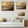 thumbnail image 4 of Designart "Sunrise Breeze on the Beach X" Nautical & Beach Print on Natural Pine Wood, 4 of 5