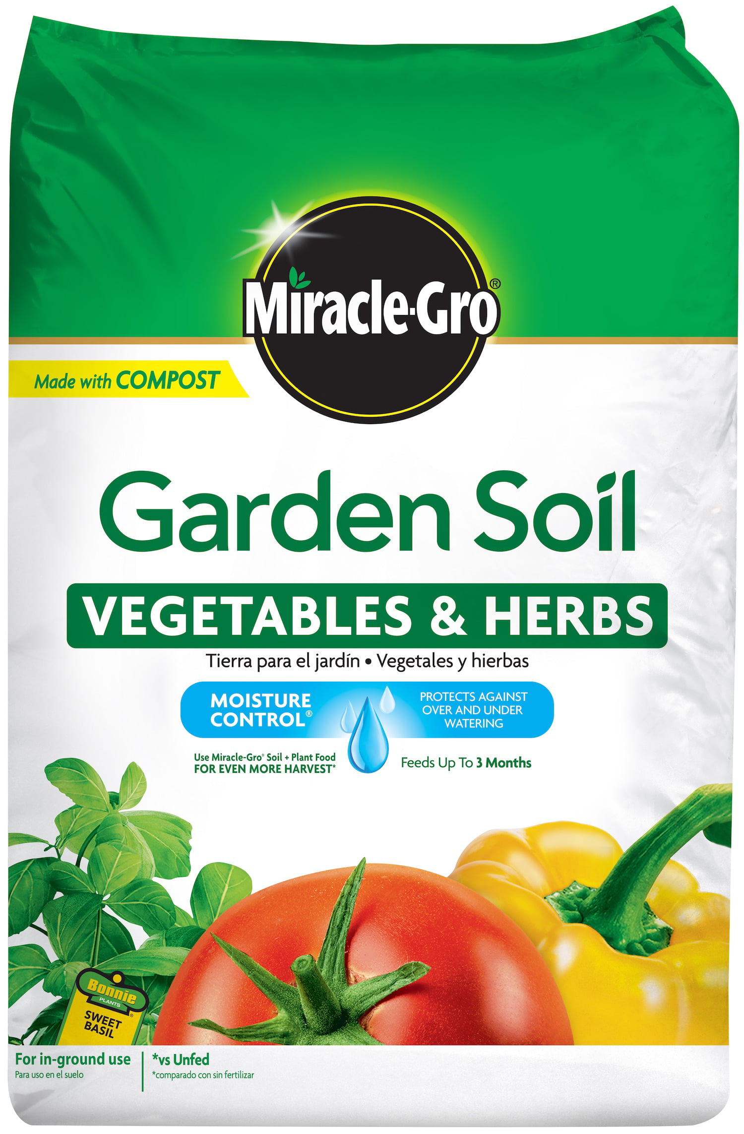 Miracle-Gro Garden Soil Vegetables & Herbs, 1.5 cu. ft ...