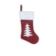thumbnail image 2 of Juego de 2 Bolsas de Regalo para Calcetines Navideños | Calcetines Navideños de Terciopelo Rojo de Punto con Diseños de Papá Noel y Muñeco de Nieve | Tela de Patchwork Resistente | Decoración para La, 2 of 6