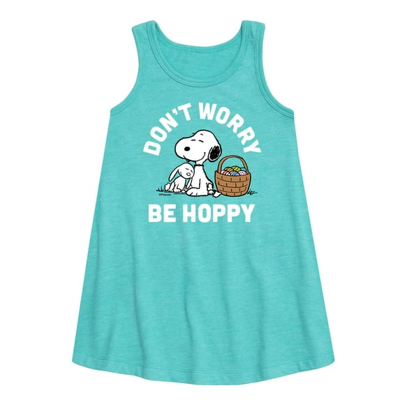 Peanuts - Don't Worry Hoppy - Girls Aline Dress