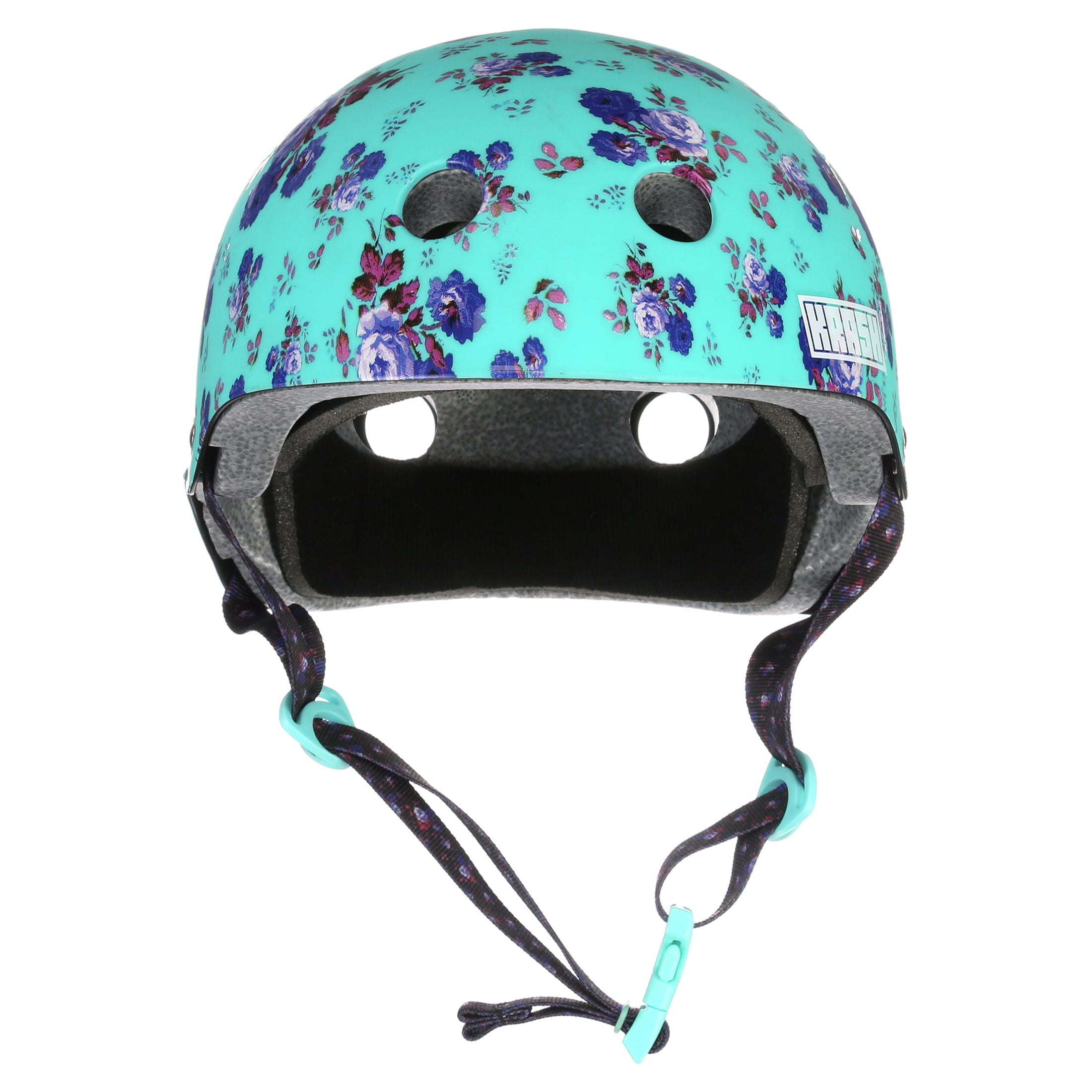 Krash! Fierce Flower Bike Helmet, Mint, Youth 8+ (54-58cm)