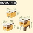 thumbnail image 2 of SUSHANG 1 Gallon Clear Beverage Dispenser for Fridge Small Iced Water Jug with Filter Spout Spigot Refrigerator Drinks Container for Parties Juice Pitcher Premium Plastic Material Wide Mouth Openin, 2 of 8