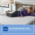thumbnail image 3 of Sealy Essentials 2" Gel-Memory Foam Mattress Topper, King, Adult, 3 of 11
