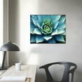 thumbnail image 3 of Nawypu Succulent Wall Art Living Room Cactus Wall Decor Turquoise Plant Leaf Pictures for Bedroom Light Blue Botanical Painting Agave Flower Canvas Artworks Kitchen Home Decorations 20x16 inch, 3 of 4