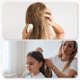thumbnail image 3 of Cepillo de cabello portátil de viaje Unique Bargains, cepillo de masaje en forma de huevo mini para mujeres en blanco, 3 of 7