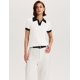 thumbnail image 4 of Suéter tipo polo Micoson con cuello en V y manga corta para mujer, 4 of 6