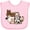 AD-Pink, variant on Inktastic Cute Horse, Sheep, Cow, Pig, and Rooster Farm Animals Boys or Girls Baby Bib