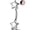 Steel 8mm, variant on OUFER 16G Rook Piercing Jewelry Double-Ended Star Eyebrow Ring 316L Stainless Steel Lobe Jewellery Curved Barbell 6mm