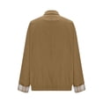thumbnail image 6 of Stamzod Fall Jackets for Women 2025 Solid Color Turndown Button Down Jacket Casual Long Sleeve Women's Outerwear Khaki S, 6 of 7