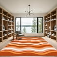 thumbnail image 2 of ODIKA 4'x6' Machine Washable Non-Slip Area Rug, Retro Burnt Orange High Traffic Rug, Orange, 1284996, 2 of 7
