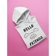 thumbnail image 3 of Hello Friends Hoodie Women -Image by Shutterstock, Female Small, 3 of 4