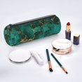 thumbnail image 2 of Disketp Green Gold Glitter Estuche Organizador de Lápices de Cuero, Estuche de Oficina con Cremallera para Bolígrafo y Lápiz, 2 of 6