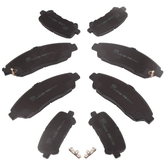 Axenor Front   Rear Ceramic Brake Pads D1723, D1724, 19203674, 17D1281C