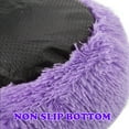 thumbnail image 4 of Round Plush Pet Bed for Dogs & Cats,Fluffy Soft Warm Calming Dog Bed Sleeping Kennel Nest,23.6 x 23.6 x 8", 4 of 4