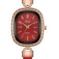 thumbnail image 3 of Reloj digital de cuero ovalado Xihbxyly con incrustaciones de diamantes para mujer, 3 of 3