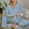 thumbnail image 6 of Naloa Floral Retro Style Pajamas for Women Set, Womens Pajama Sets, Lounge Sets for Women, 2pjs for Women-X-Large, 6 of 7