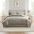 thumbnail image 3 of Virtu Twin Comforter Set, Botanical Twin Size Comforter Set, 5-Pc All Season Bedding Comforter Set, Lunar Grey/Pale Champagne, 3 of 8