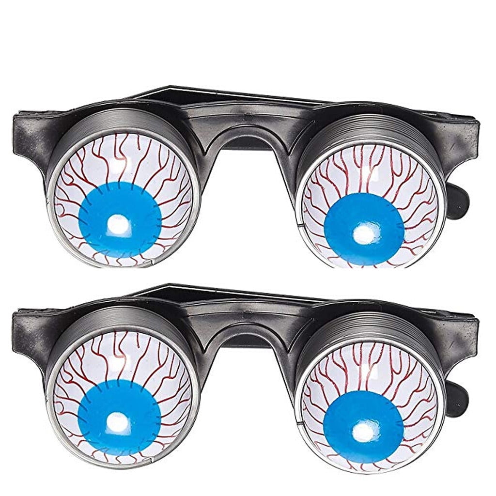 Springy Out Eye Glasses Halloween Prank Joke Novelty Toy Fancy Dress KS 