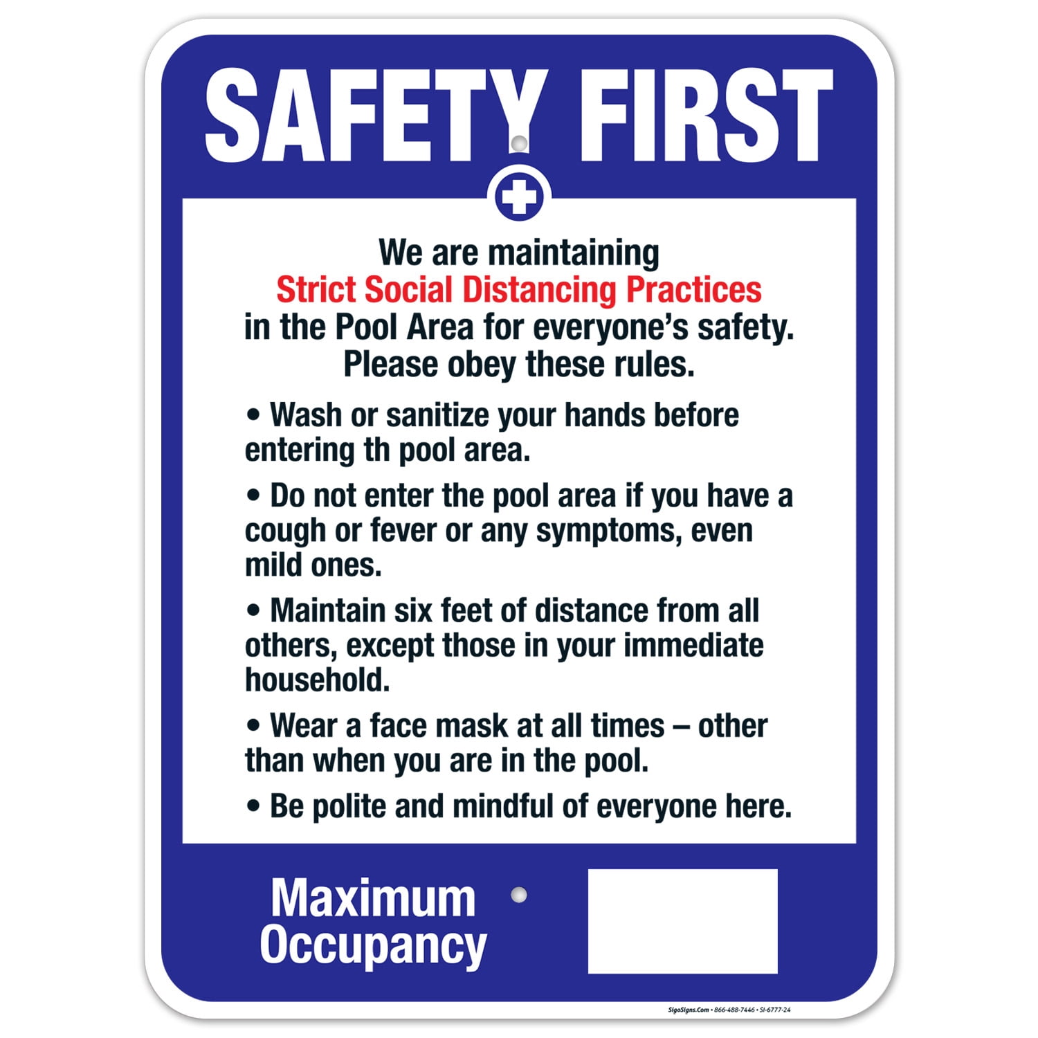 We Are Maintaining Strict Social Distancing Practices In The Pool Area ...