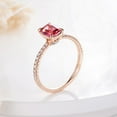 thumbnail image 6 of Cushion Cut Lab Pink Tourmaline and Moissanite Solitaire Engagement Ring in 925 Sterling Silver – Elegant Wedding Promise Ring for Women – Unique Anniversary Jewelry Gift, 6 of 6