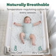thumbnail image 4 of The Peanutshell Organic Cotton Playard Toddler Bed Sheets for Baby Boys and Girls, Woodland Botanical, 2 Pack, 4 of 8