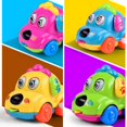 thumbnail image 2 of Mini Cartoon Animals Toy Cars for Toddlers, 4 Pack Clockwork Powered Toys Vehicles Play Set for Kids Best Birthday Party Gift for Boys Girls Age 2+ Years Old, 2 of 12