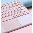 thumbnail image 3 of Keyboard Case with Touchpad Keyboard for Samsung Galaxy Tab S6 Lite A7 A8 A9 Plus S7 S8 S9 S9 FE Tablet Case Stand Pen Slot (pink key case,S7 11 inch), 3 of 6