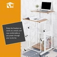 thumbnail image 2 of SDADI L1010WFLT Bureau d'Ordinateur de Bureau Debout Mobile à Hauteur Réglable, 2 of 4