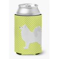 thumbnail image 1 of Carolines Treasures BB3859CC Samoyed Checkerboard Green Can or Bottle Hugger, 1 of 1