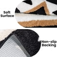 thumbnail image 3 of Bathroom Rugs Boho Bath Mat Non Slip Black Aztec Bath Rug, Soft Absorbent Microfiber Luxury Plush Washable Floor Carpet for Bathroom Shower Modern Decor 18x24, 3 of 5