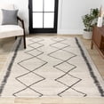 thumbnail image 5 of JONATHAN Y MOROCCAN HYPE 4 x 6 Area Rug, Zaina Moroccan Beni Souk - Cream/Black, MOH203A-4, 5 of 11