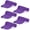 Purple, variant on 5 Pieces of White Adjustable Sport Visors Sun Visor Hats Cap Visors for Women and Men (One Size)