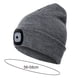 thumbnail image 2 of Gorro de senderismo con luz LED, gorro de punto iluminado, 2 of 5